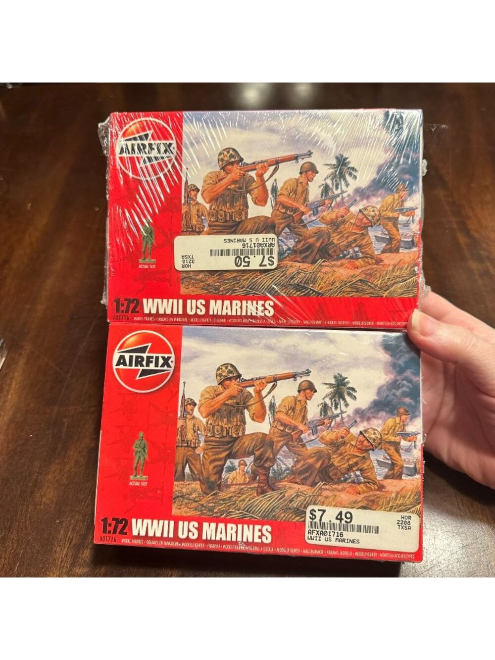 Two Airfix 1:72 WWII US Marines Plastic Model Kit Sealed
